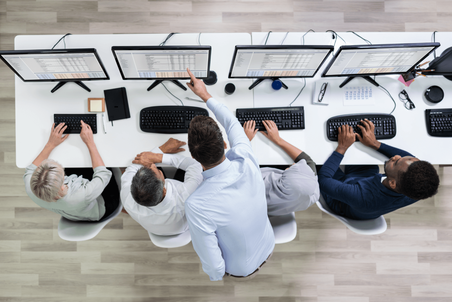 Medical coding professional working in healthcare environment